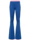 Bally Flared Trousers In Blue