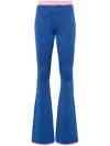 Bally Flared Trousers In Blue