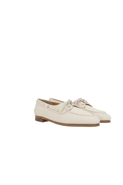 Bally Flat Shoes In Beige