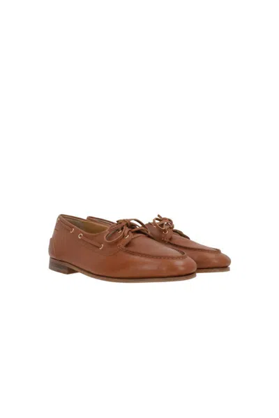 Bally Flat Shoes In Brown