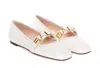 Bally White Balby Ballets Round Toe In White