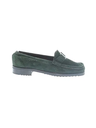 Pre-owned Bally Flats In Green