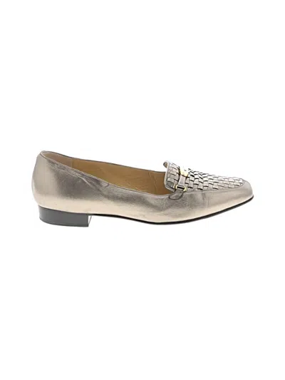 Pre-owned Bally Flats In Silver
