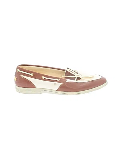 Pre-owned Bally Flats In Tan