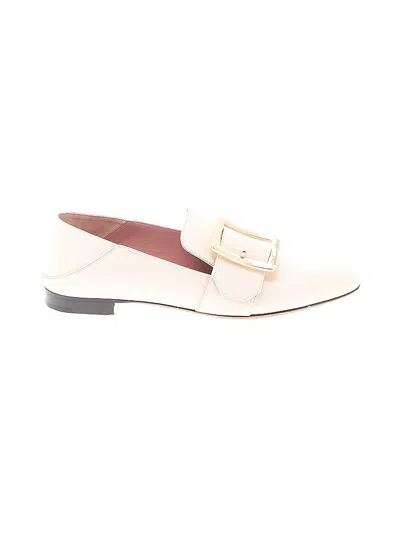 Pre-owned Bally Flats In White