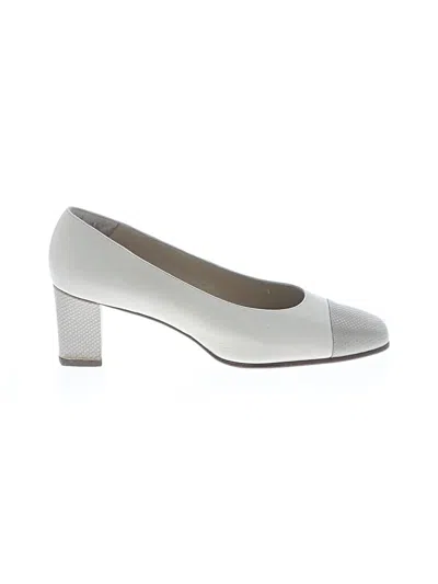 Pre-owned Bally Flats In White