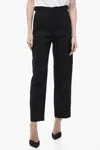Bally Flax Blend Cargo Pants With Martingales In Black