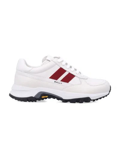 Bally Men's Flick-ribbon Sneakers In White