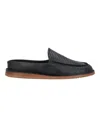 Bally Fosko 6303291 Black Calf Embossed Leather Mules & Clogs In Black