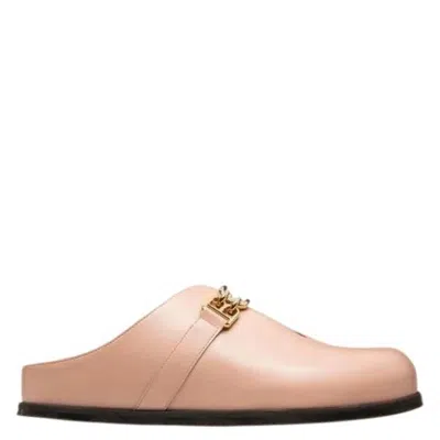Bally Francine B-chain Leather Slippers In Neutral