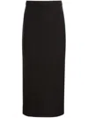 Bally Gabardine Maxi Skirt In Black