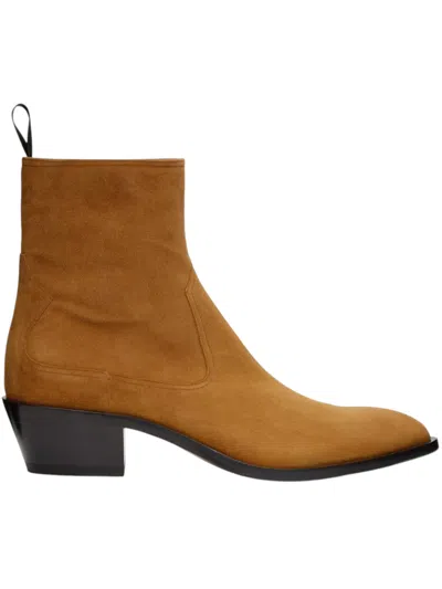 Bally Gaiman 6303988 Men's Deserto Suede Leather Boots In Brown