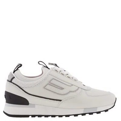 Bally Galaxy Grody Leather Sneakers In Gray