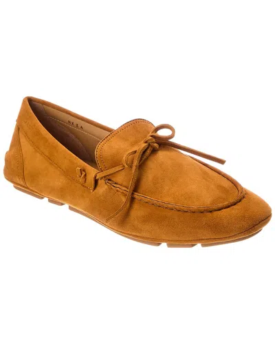 Bally Gaspar Suede Loafer In Brown