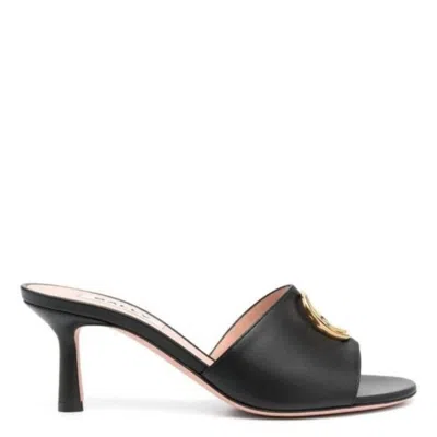 Bally Geha 65 Leather Sandals In Black
