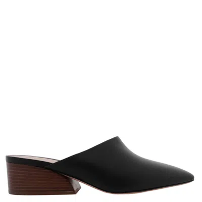 Bally Genny 45 Leather Mules In Black