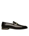 Bally Genos 6304150 Men's Black Calf Leather Loafers In Black