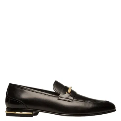 Bally Genos Suisse Leather Loafers In Black