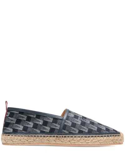 Bally Geometric-pattern Espadrilles In Black