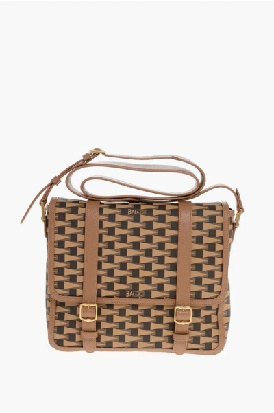 Bally Geometric Patterned Eco-leather Messenger Bag