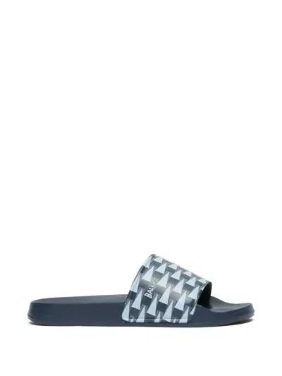 Bally Geometric-print Slides In Blue