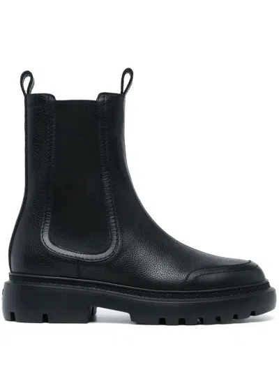 Bally Ginny 30mm Leather Boots In Black