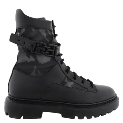 Bally Gioele Leather And Recycled Polyester Boots In Black