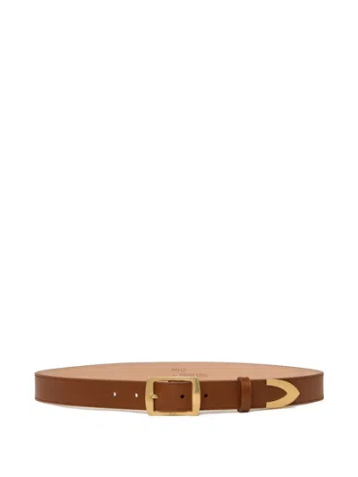 Bally Glen Leather Belt In Brown