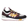 Bally Glick 6300602 Men's Black And Bruno Synthetic Rubber Sneakers In Multi