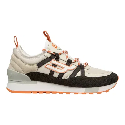 Bally Glick 6300603 Men's Black & Dusty White Synthetic Rubber Sneakers In Grey