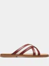 Bally Glide Sandals In Red
