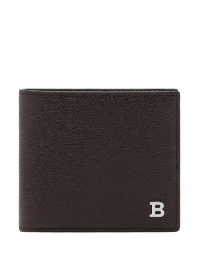 Bally Grained Bifold Wallet In Brown