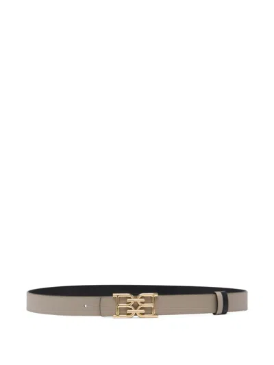 Bally Grained Leather Belt In Brown