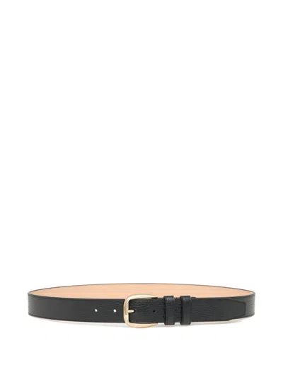 Bally Grained Leather Belt In Pink