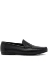 Bally Grained Leather Loafers In Multi