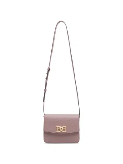 Bally Grained-leather Shoulder Bag In Pink