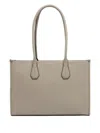 Bally Grained Leather Tote Bag In Neutral
