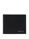 Bally Grained Leather Wallet In Black
