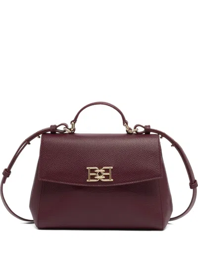 Bally Grained Tote Bag In Red