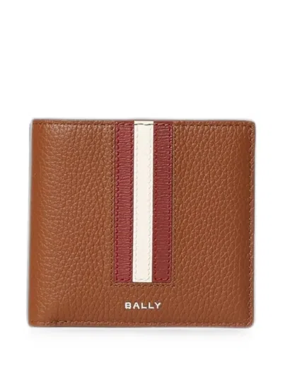 Bally Grainy-texture Wallet In Brown