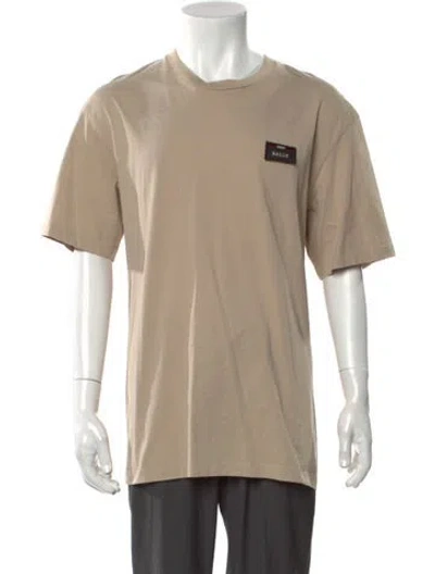 Pre-owned Bally Graphic Print Crew Neck T-shirt In Neutral