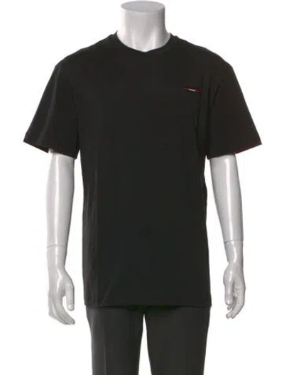 Pre-owned Bally Graphic Print Crew Neck T-shirt W/ Tags In Black
