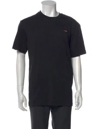 Pre-owned Bally Graphic Print Crew Neck T-shirt W/ Tags In Black
