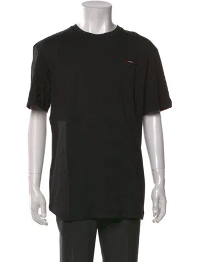 Pre-owned Bally Graphic Print Crew Neck T-shirt W/ Tags In Black
