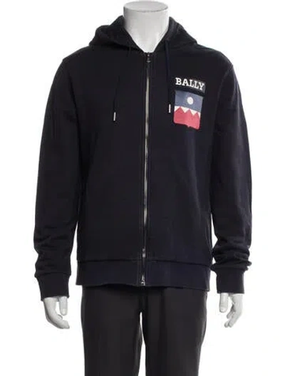 Pre-owned Bally Graphic Print Jacket In Blue