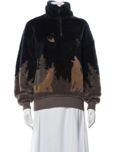 Pre-owned Bally Graphic Print Jacket In Blue