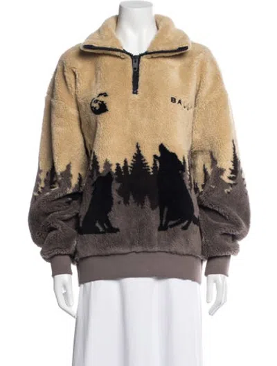 Pre-owned Bally Graphic Print Jacket In Neutrals