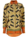 Bally Camicia In Seta Stampata  Donna In Neutrals