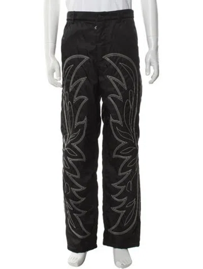 Pre-owned Bally Graphic Print Pants In Black