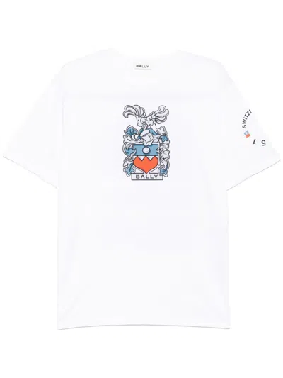 Bally Graphic-print T-shirt In White